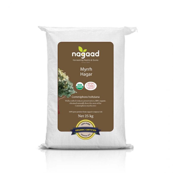 Organic Commiphora holtziana Sweet Myrrh Hagar - 25 Kg