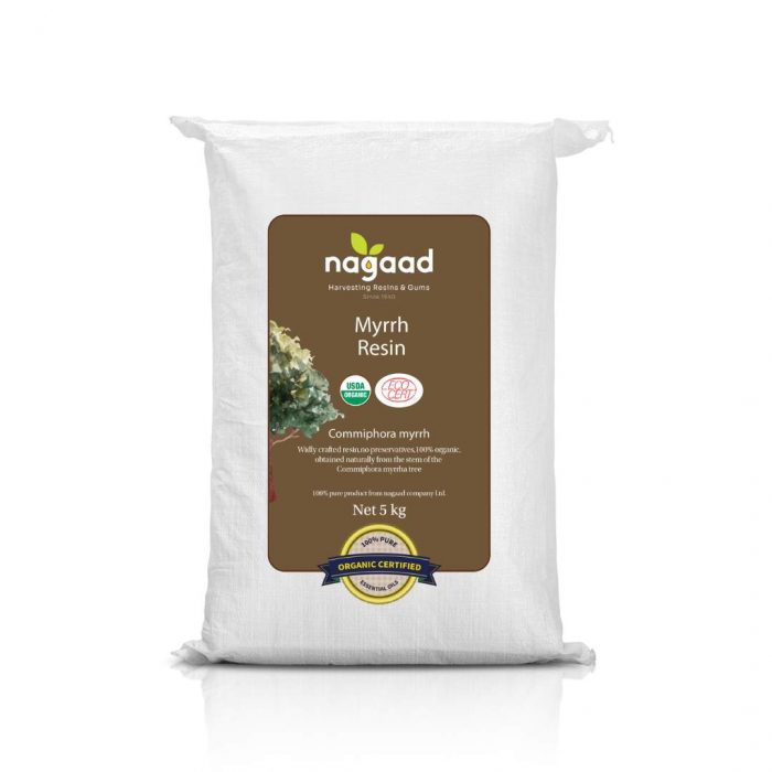 Organic Commiphora Myrrh Resin Hagar - 5 Kg